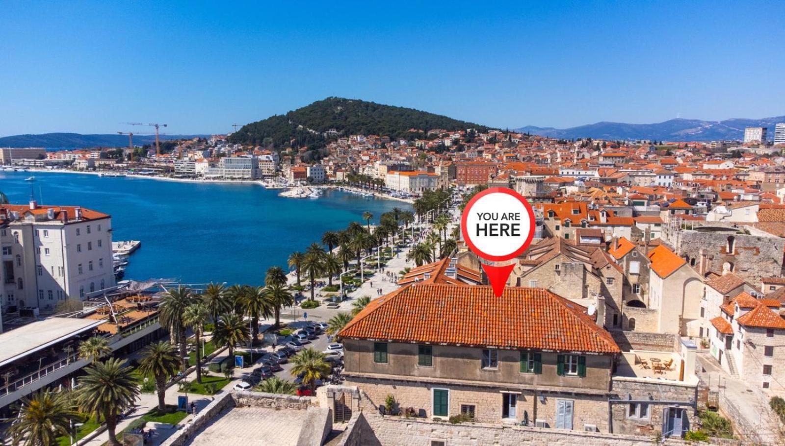 Апартаменты Diocletian Tower - Bella Vista & Palazzo Сплит Экстерьер фото